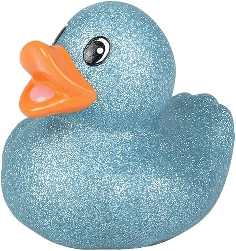 Miniatura 7 de Surtido de patos de goma con purpurina para niños, regalos de cumpleaños de baño, baby showers, verano, playa y piscina, 2 pulgadas (paquete de 100)