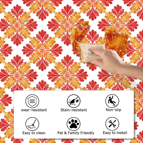 Image of Nuxovilar Peel and Stick Vinyl Floor Tiles - 11.8 inchx11.8 inch