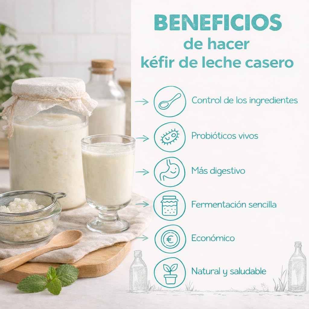 Pack 2X 20g de Hongo/Nódulos Frescos de Kéfir de Leche + Instrucciones + Recetas + Ayuda y asesoramiento en español - OH MY KÉFIR®