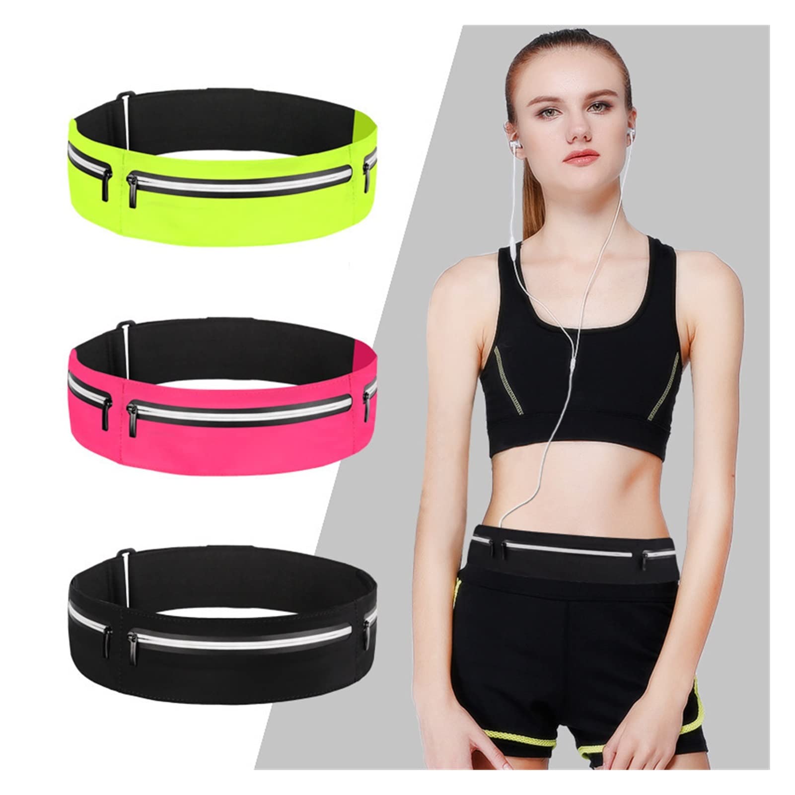 Gürtelbeutel Mobiltelefontasche for laufende Männer Running Bag Frauen Sport Fanny Pack wasserdichte Jogging Fitnessstudio Tailentasche Run Gürtel (Color : XL)