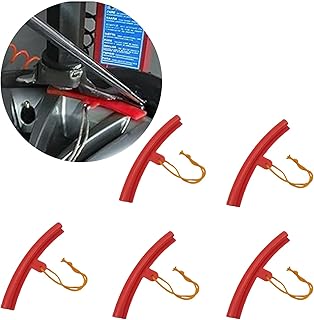 HYMAIPROSPERITY 5Pcs Useful Car Tire Changer Guard Durable Tire Changing Saver Tool Avoid Scuffs Tyre Wheel Changing Tire Changer Mount Guard for Cars (Red)