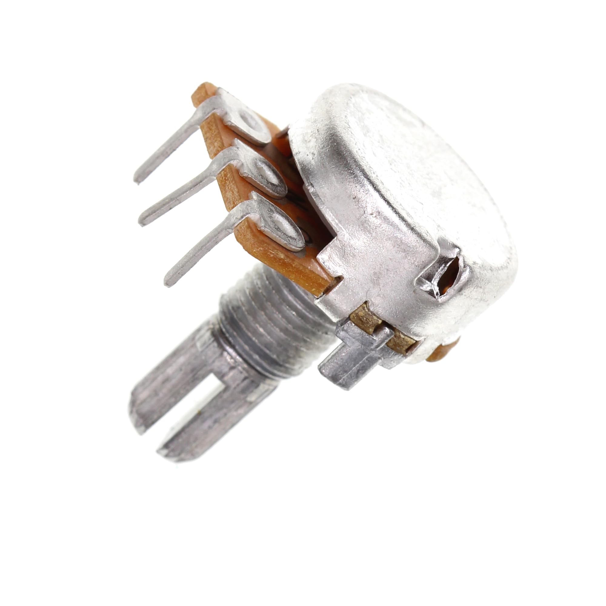 (Pack of 10) WH148 Vertical Single Turn Inward Bending 3 Pins Potentiometer B1M 1M Ohm Variable Resistors 15mm knurled Shaft Aluminum Alloy Knob Caps - Image 4