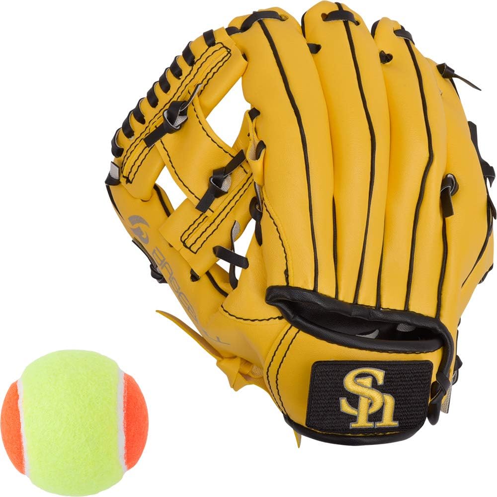 GP (zi-pi-) SoftBank Hawks Baseball Glove Toddler Magic catch 8 Left Throw Soft Ball with 37041