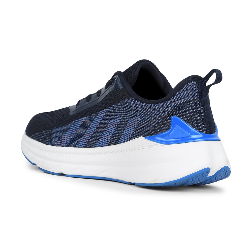 Liberty Leap7x OUTER-02 Sports Lacing Walking Shoes for Kids with EVA Sole|Suitable for Jogging, Gym & Outdoor|Knitted Outsole|Super Foam Insole|Stylish, Durable & Comfortable Footbed (N.Blue-2 UK) 1