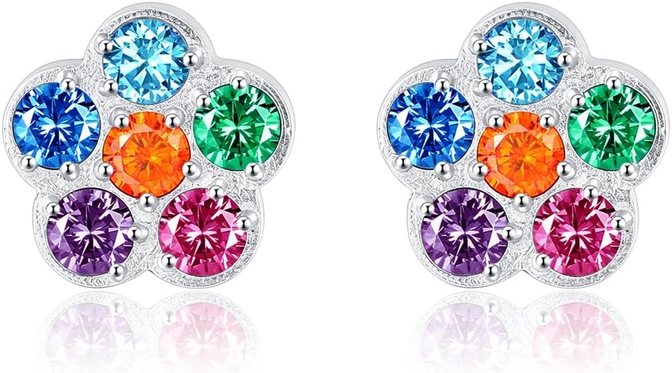 Titanium Earrings,Hypoallergenic Titanium Implant Grade Earrings for Sensitive Ears, Helix Flat Back Stud Earrings for Girls Women - Image 6