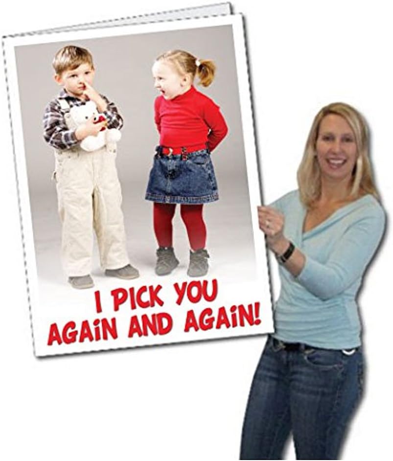 VictoryStore Jumbo Greeting Cards: Giant Valentine's Day Card (I Pick You Design) 2 feet x 3 feet Card with Envelope