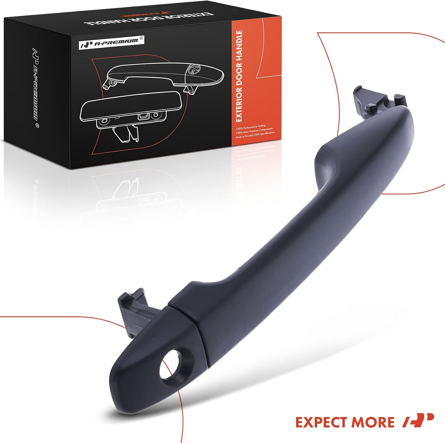 A-Premium Front Driver Side Exterior Door Handle Compatible with Toyota Prius, Prius Plug-in, Prius V, Sienna, Avalon, Venza & Subaru Outback, Forester, Impreza, Legacy, WRX, WRX STI & Scion tC, iQ