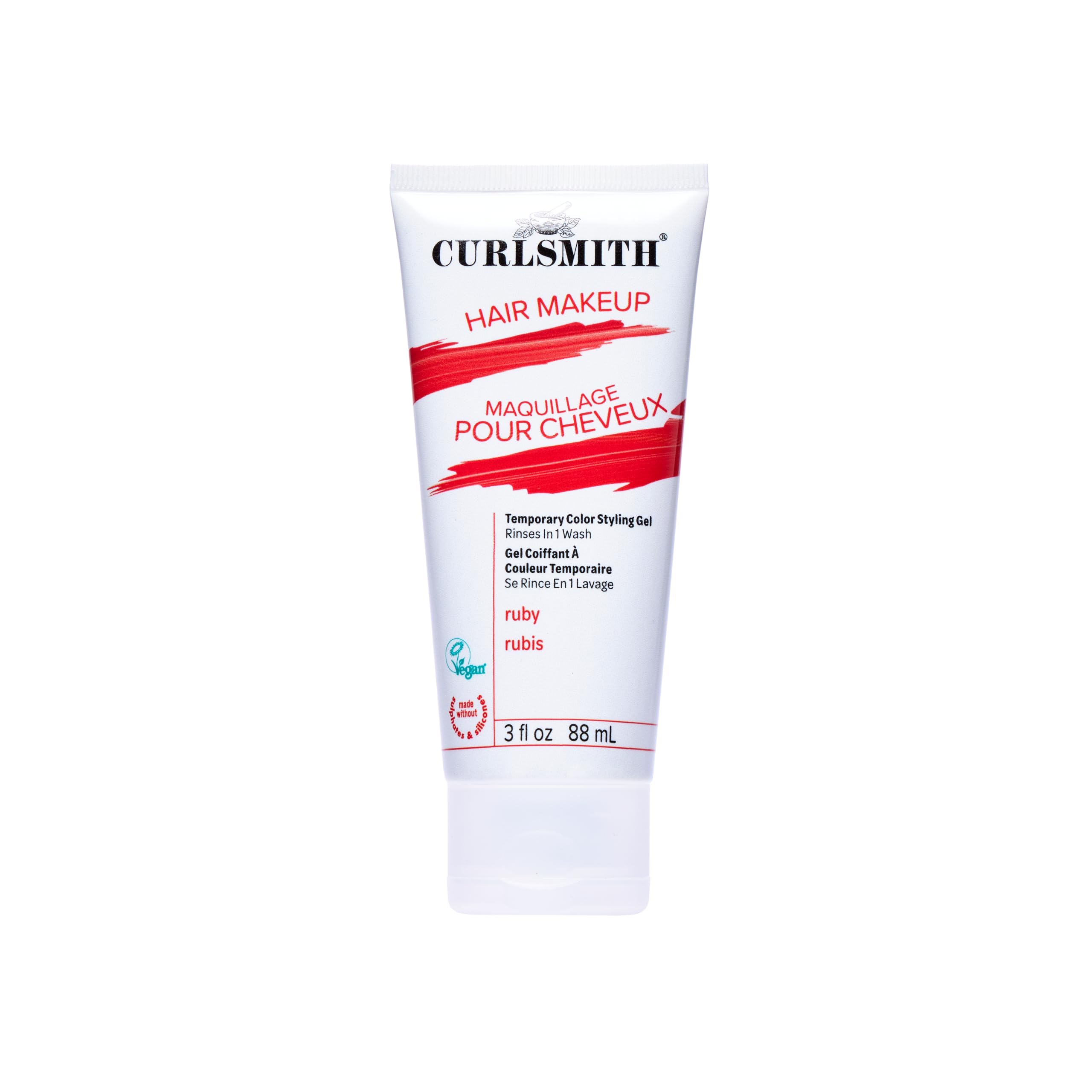 CURLSMITHHair Makeup - Vegan Temporary Hair Color and Styling Gel, Ruby (88ml)