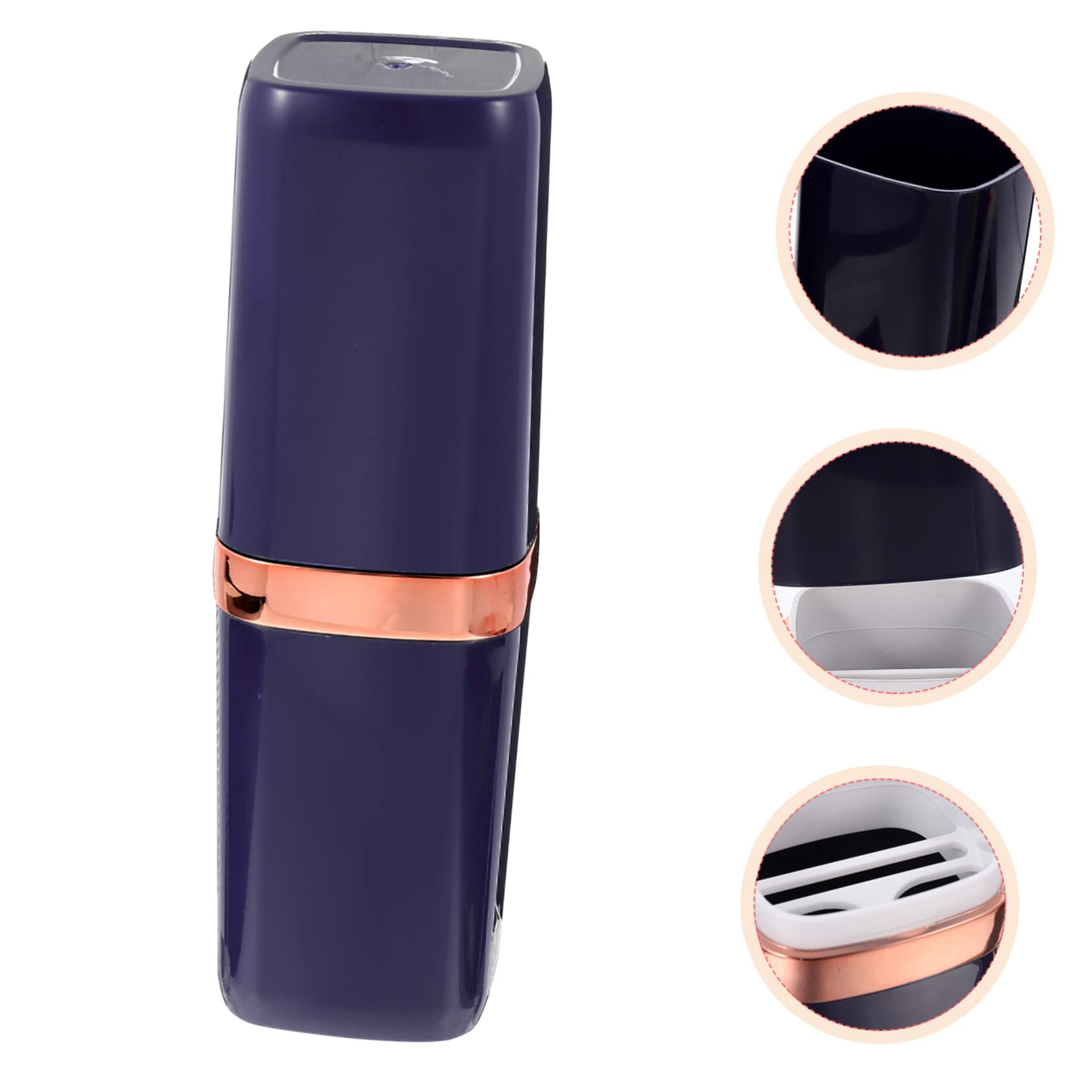 Portaspazzolino da viaggio, 4 pezzi, contenitore per spazzolino da denti, accessorio per hotel, porta spazzolino da denti, portaspazzolino da viaggio, tazza da bagno portatile in ABS