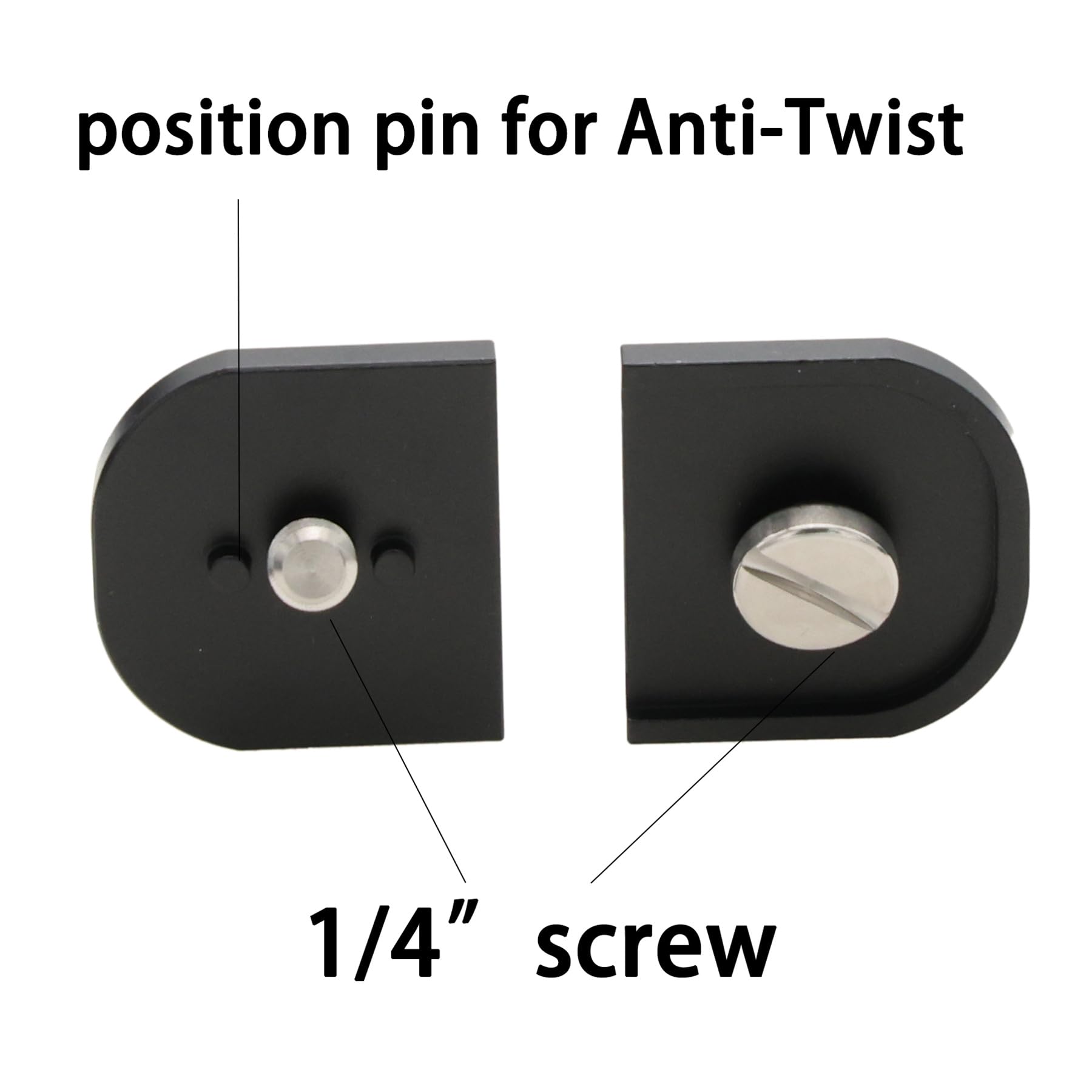 HangTon 1/4"-20 Screw Mount Adapter for SmallHD Monitor Quick Release Lock Bracket, Anti-Twist Thread, 1/4-20 Adapter - Image 3