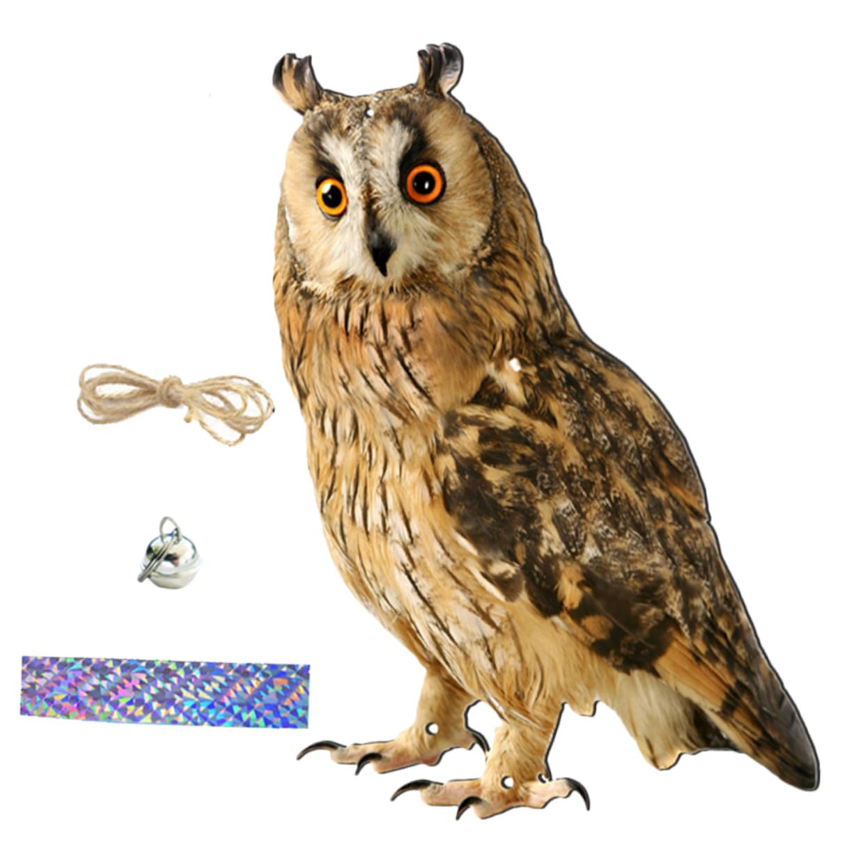 Suspendre de jardin de hibou clochette en polypropylène extérieur