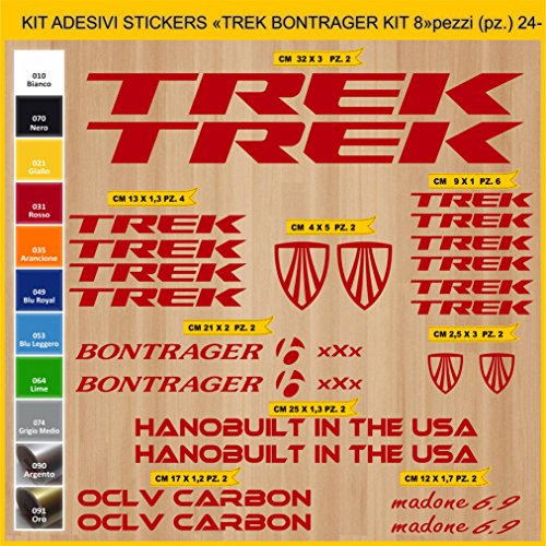 Adesivi Bici Trek BONTRAGER_Kit 8_ Kit Adesivi