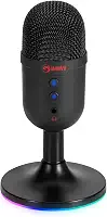 Microfone Gamer New Hero Vox, RGB, USB, Preto
