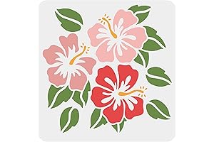 FINGERINSPIRE Hibiscus Flowers Stencil: Unleash the Beauty of Flowers in Art