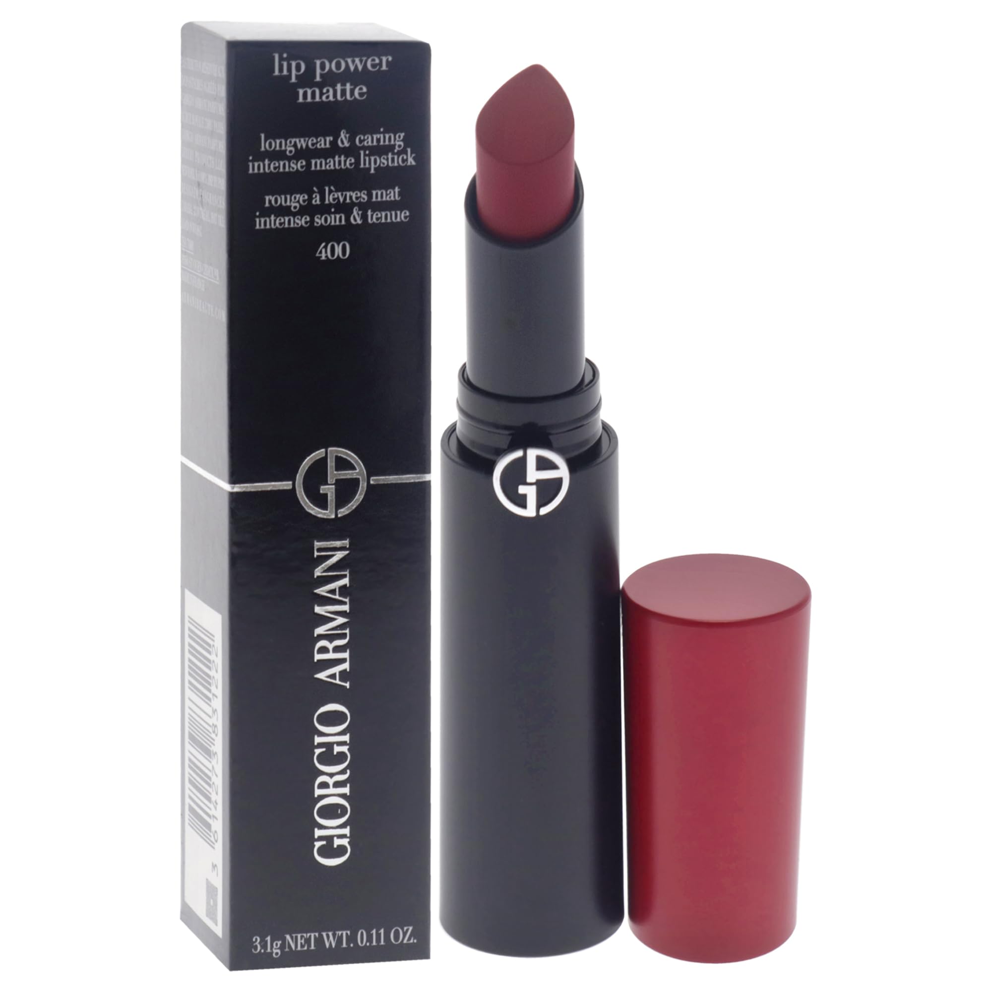 Lip Power Long-Lasting Matte Lipstick - 400 Four Hundred by Giorgio Armani for Women - pomadka 0,11 uncji