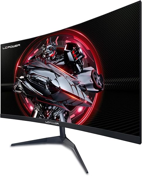 LC-Power LC-M24-FHD-165-C-V2 Monitor Gaming Curvo 24 Pollici, FHD 1920x1080, VA Schermo, 1ms 165Hz 1500R, Adaptive-Sync, Inclinazione Regolabile, HDMI 2.0/DP 1.4 VESA 100x100 per PC laptop PS5 e altro - 3