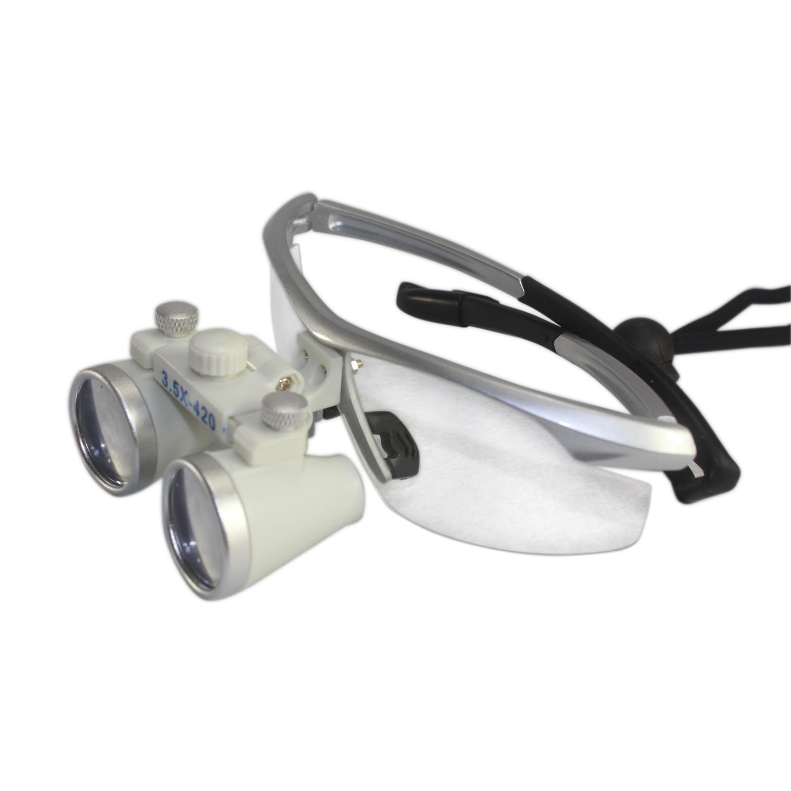 Oral Lupa de Cabeza 3.5x420mm Lupa Dental Binocular