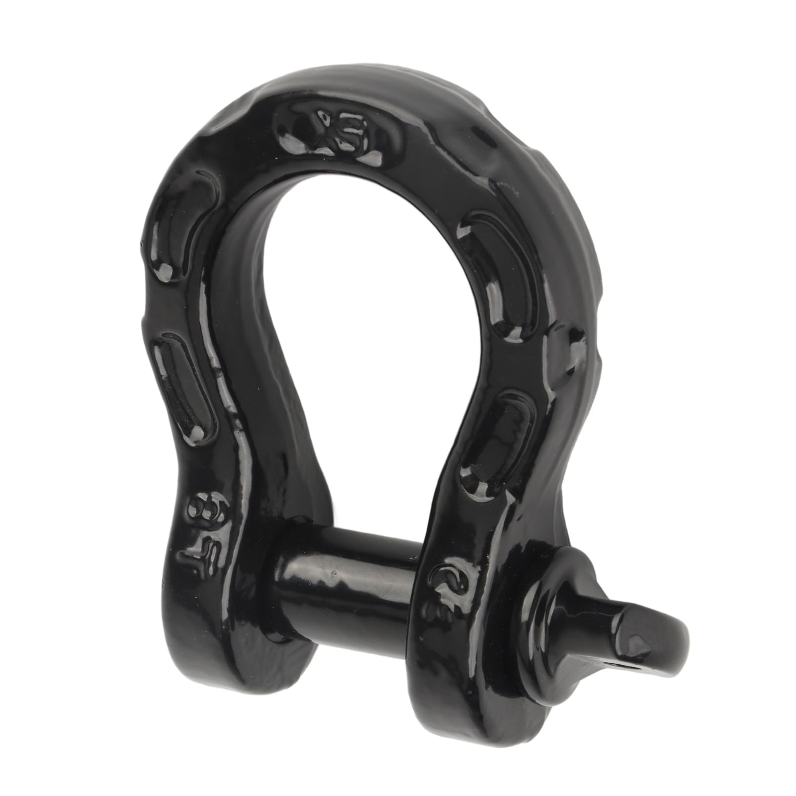 Keenso Manilles pour Remorquage, Manille à Anneau en D 8T, capacité de Charge de 17 600 LB, Résistance à la Rupture de 32 T, 70 400 LB, Goupille de 7 à 8 Pouces pour la Récupération du (Black)