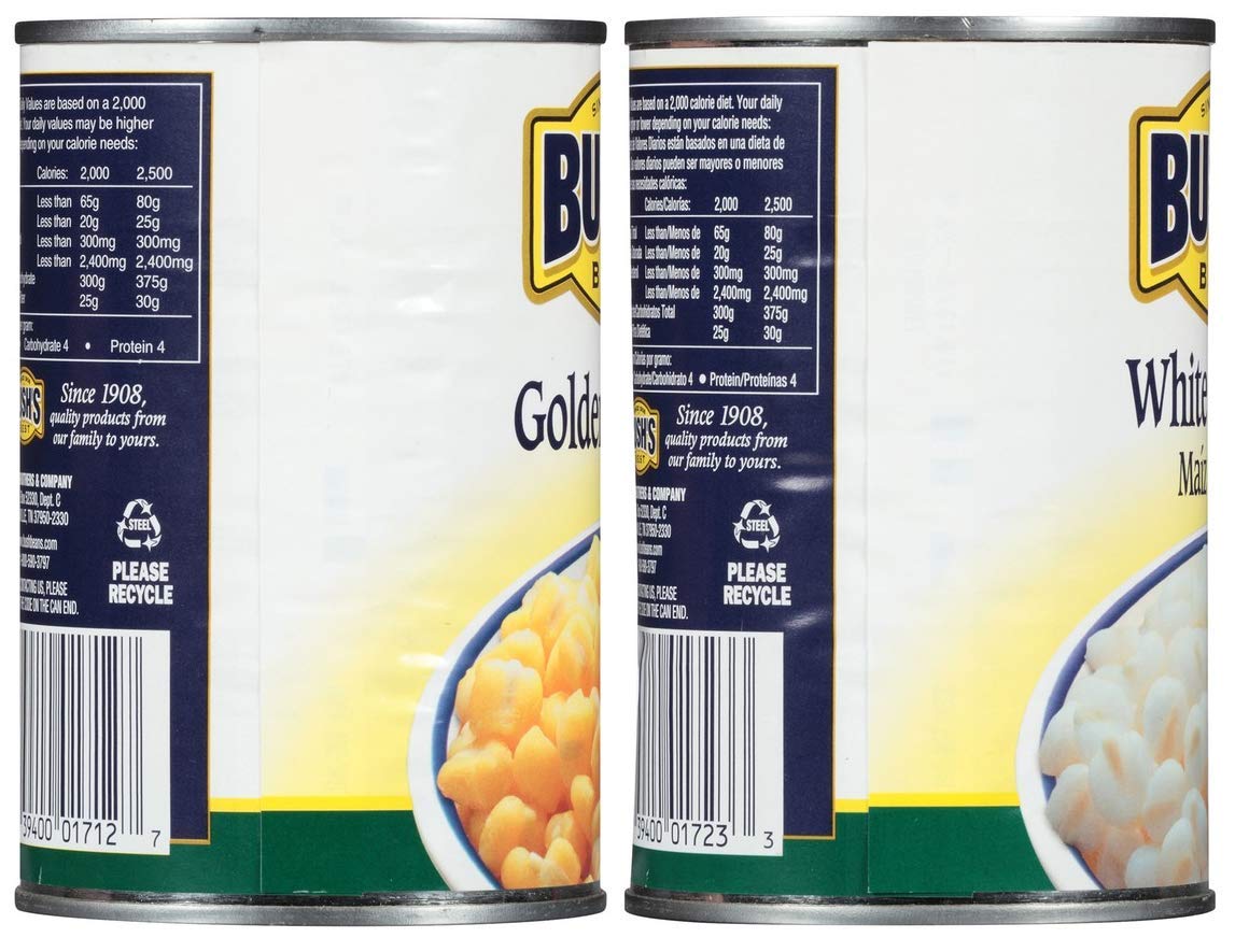 Bush's Best Baked Beans Variety Pack, 3 Golden Hominy Beans, 3 White Hominy Beans, 1 CT