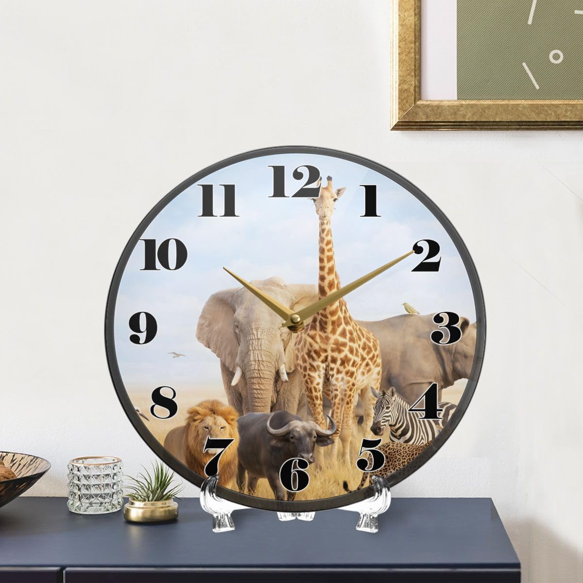 Cute Animal Dog Wall Clock Custom Wooden Wall Clock Modern Round Silent Kids Clock Decoration Cute Animal Dog Wall Clock Custom Wooden Wall Clock Modern Round Silent Kids Clock Decoration