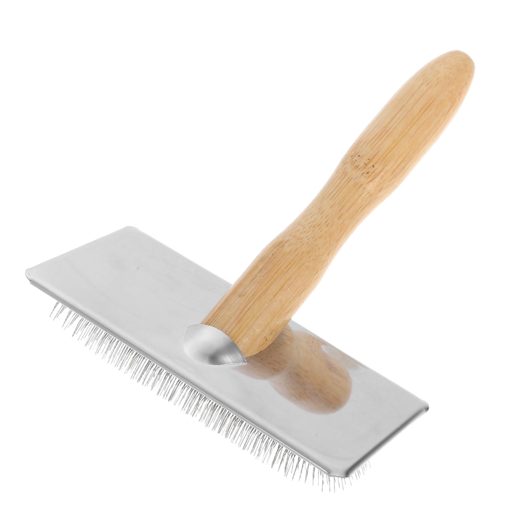 Gadpiparty Efficient Wool Needle Felting Brush DIY Sewing Carder Wooden Iron Build Comfortable Hand Brush Multi-Purpose