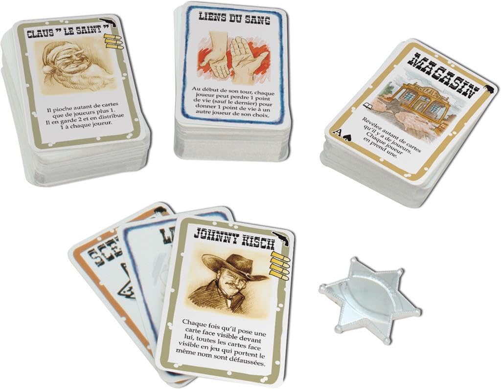 Asmodee - Bang! : The Bullet - Gioco da tavolo per bambini da 8 anni - Estensioni combinate incluse, gioco d'atmosfera, universo occidentale epico - 3 a 8 giocatori - 20 a 40 min - in francese - DV