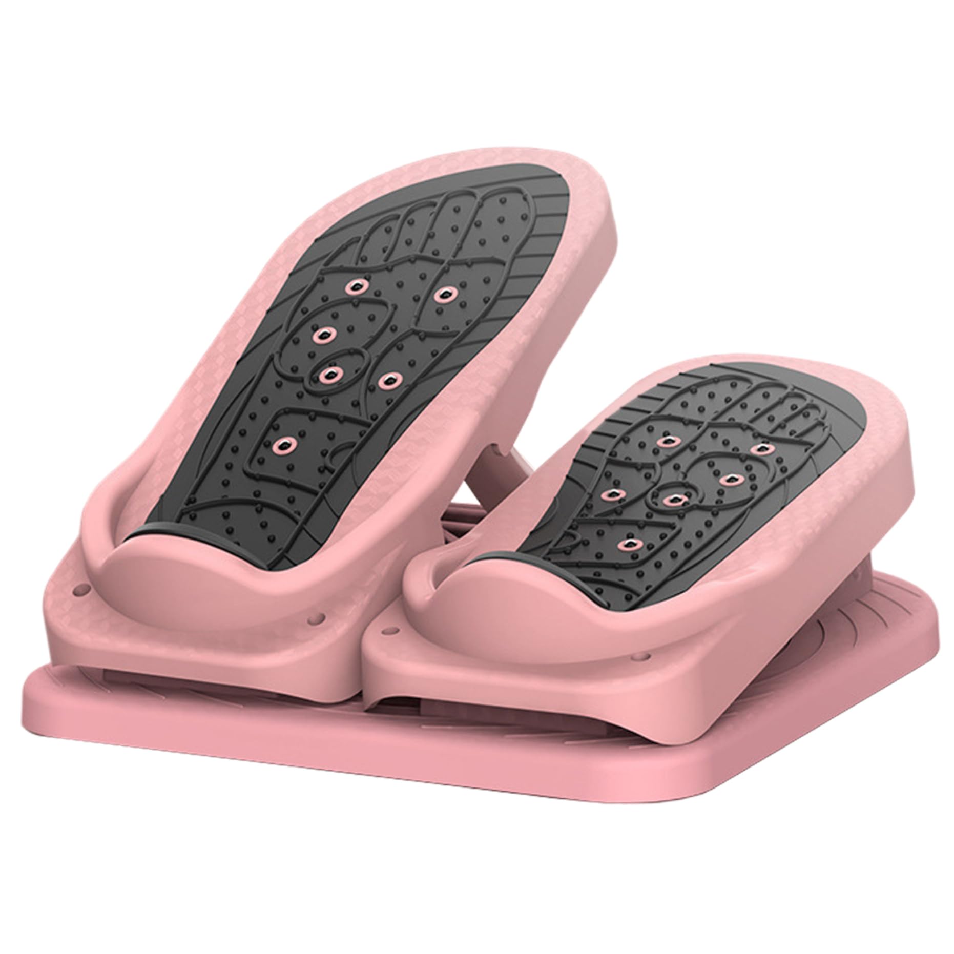 Mini Stepper verde para debajo del escritorio, ajustable, con pedales de masaje antideslizantes, ejercitador portátil de pies mientras estás sentado