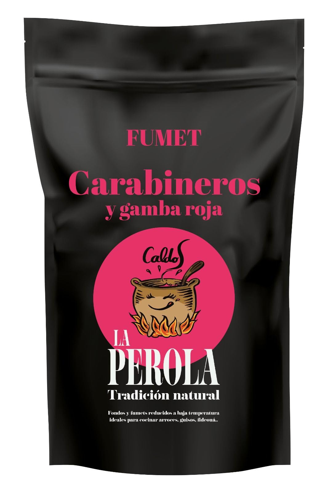 Pack Arroz Molino Roca + Fumet La Perola - 35 Raciones - Envío 24 h - Pack completo para elaborar fácilmente el mejor arroz del mundo con caldo natural - Cosecha Privada (Pack Carabinero)