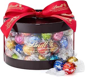 リンツ (Lindt) チョコレート リンドールギフトボックス 65個入 個包装 ギフト 手提げ袋付き ショッピングバッグL付