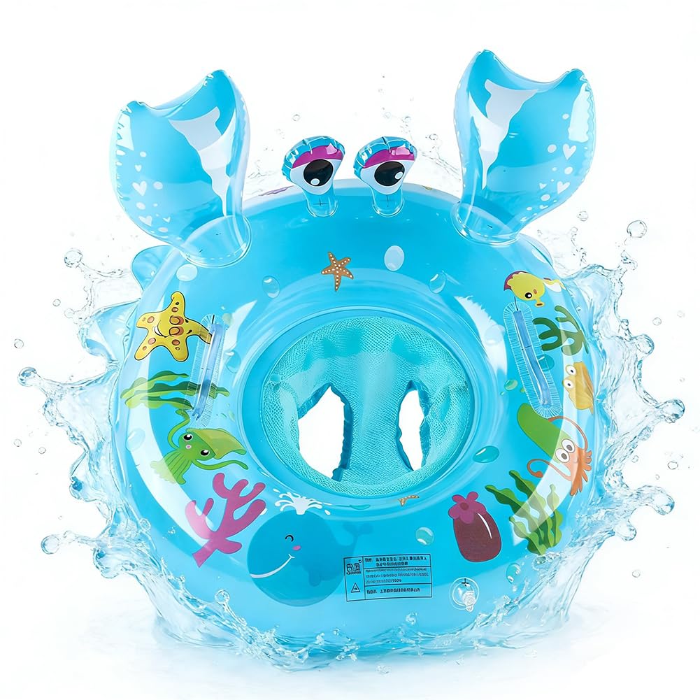 Crab Inflatable Floats Rings, Crab Swimming Ring Inflatable Pool Floats Swimmings Pools Float Toy Swim Ring Swimmings Pools Water Sports, Summer Swimming Pooltoys Party — image 1