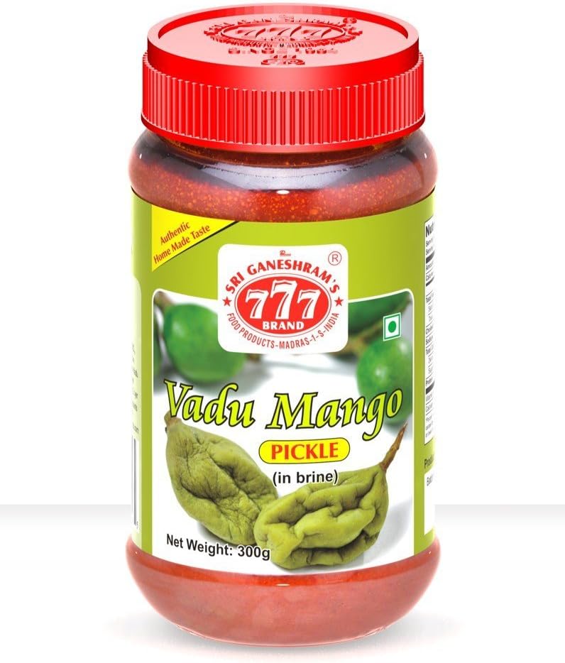 777 Vadu(tender) Mango Pickle (In Brine) - 10.5oz