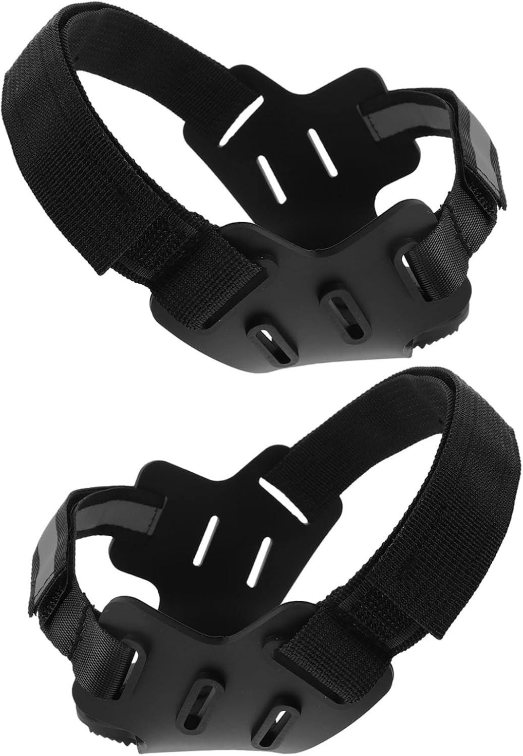 Toddmomy Ice Cleats Non-Slip Adjustable Straps for Shoes and Boots 2pcs with 7 Stainless Steel Spikes Reflective Design Sturdy Silicone Grip Snow Boots for Winter Adventures and Fishing