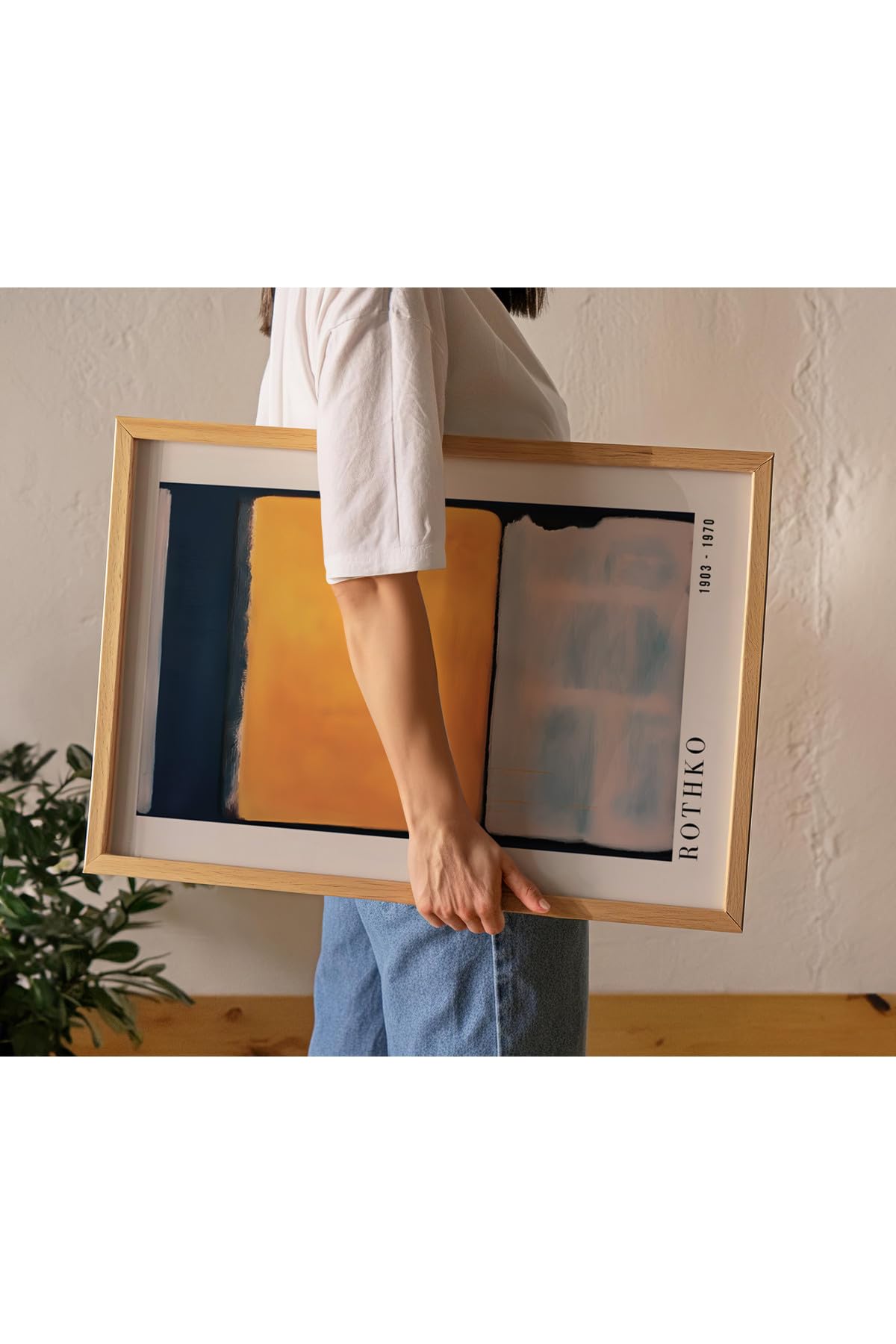 Fark Tanıtım Rothko Çerçevesiz Poster, Modern Dekoratif Çerçevesiz Poster, Tablo, Rothko-4, 21 x 30