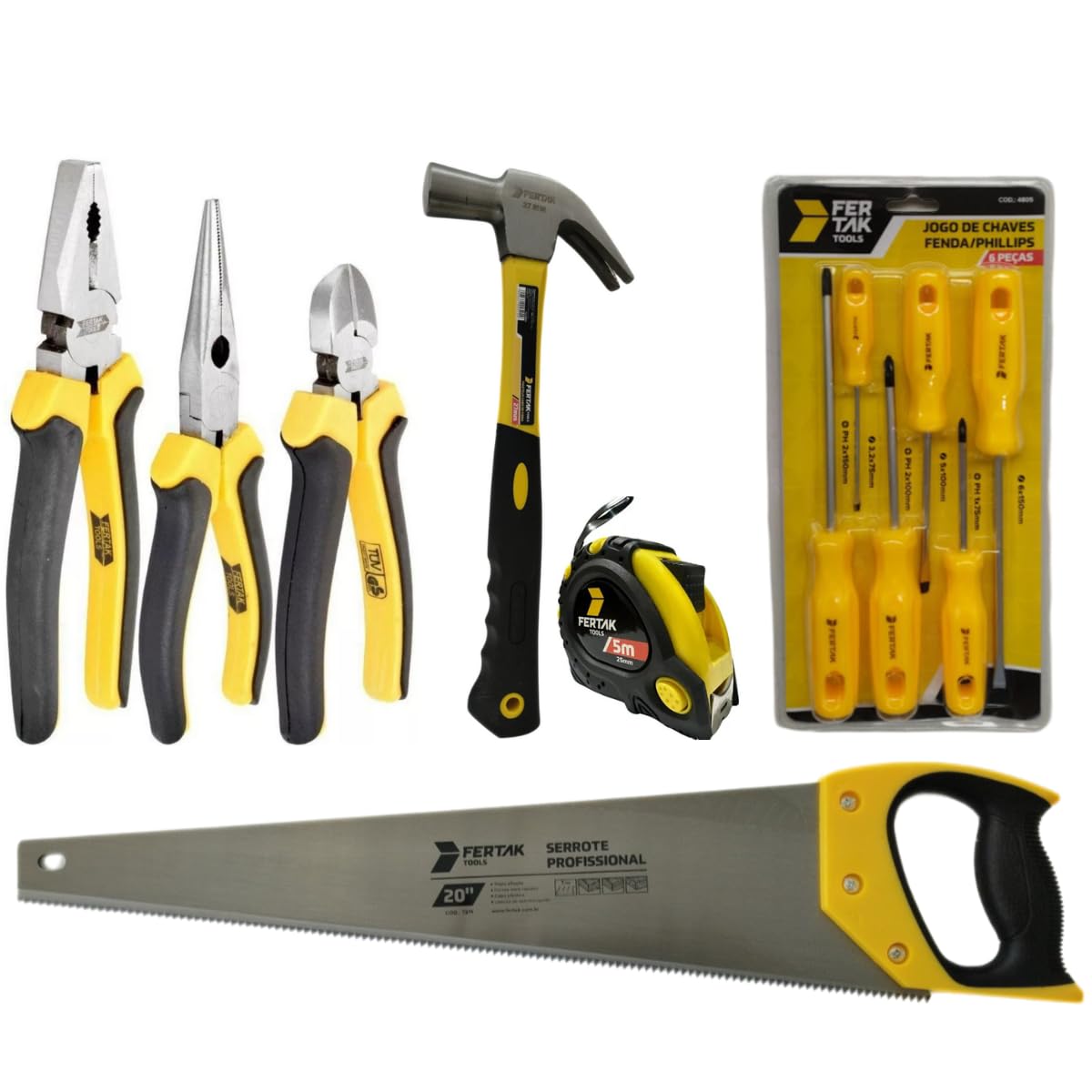 その他 OneFRAME A set Kit-1 Alicate Universal+1 de Corte+1 de Bico+1 Serrote 20