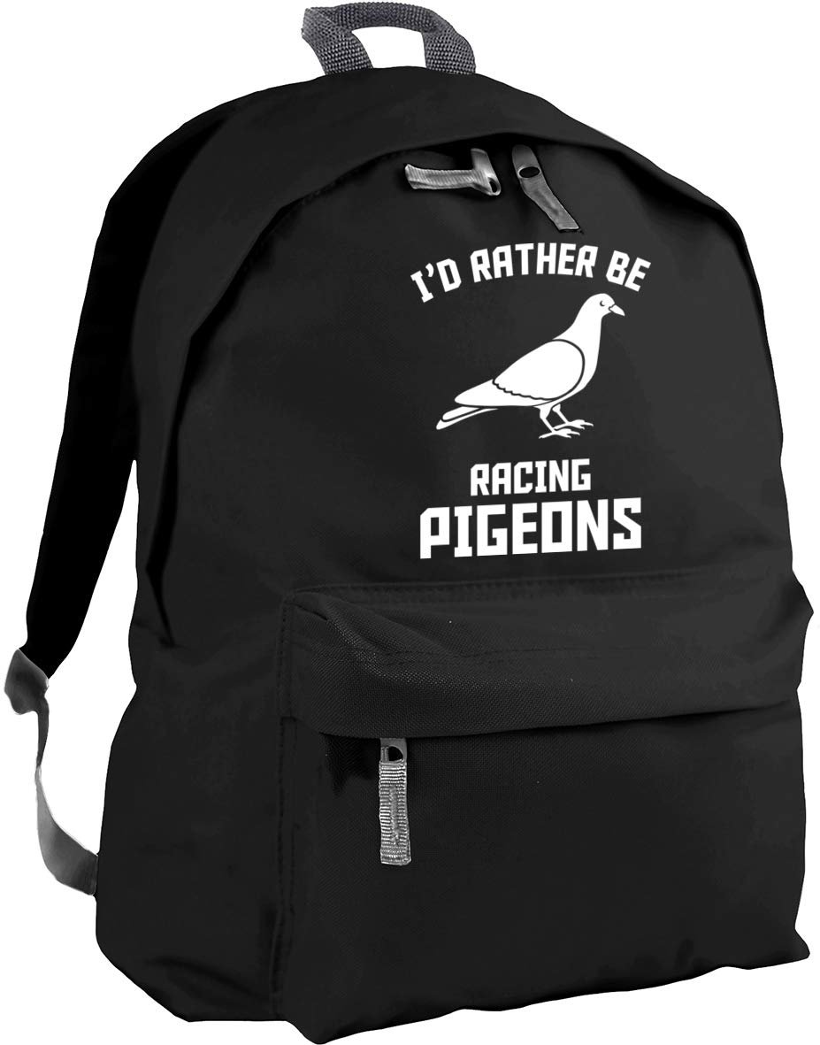 HippowarehouseI'd Rather Be Racing Pigeons Backpack ruck Sack Dimensions: 31 x 42 x 21 cm Capacity: 18 litres
