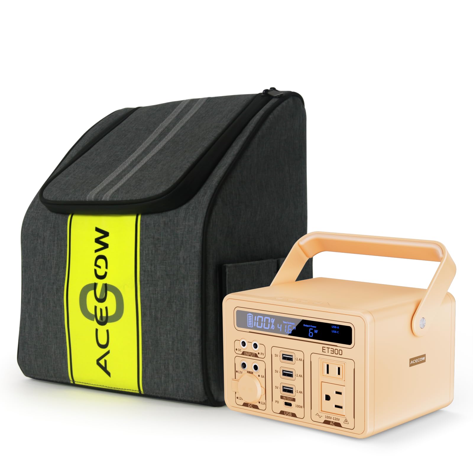 Amazon.co.jp: Acecow ポータブル電源 小型 298Wh 大容量 ポータブル