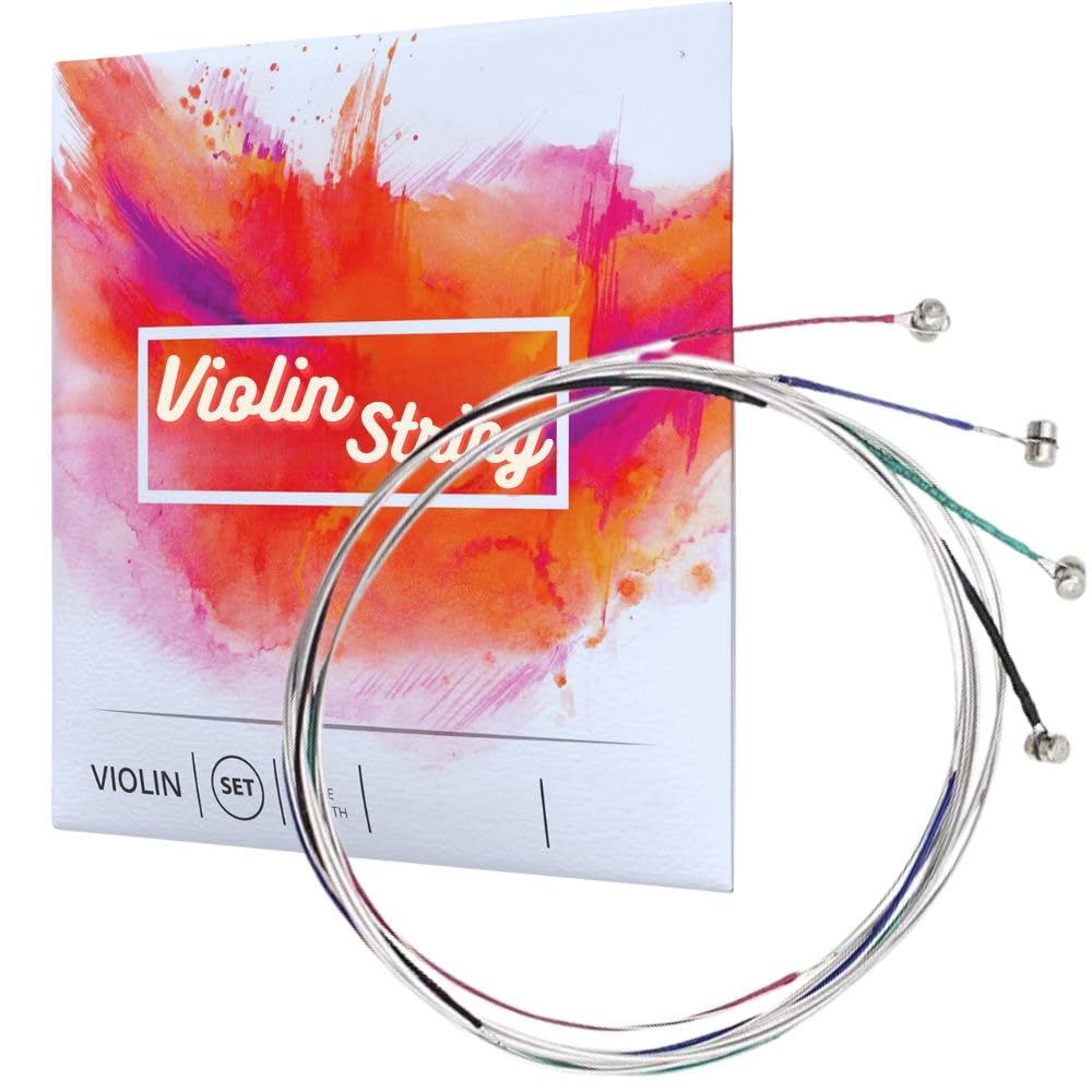 Universal Violin Strings 4/4 Full Set (E-A-D-G) Steel Core Nickel-silver Wound Violin Fiddle String Set of 4-image-4