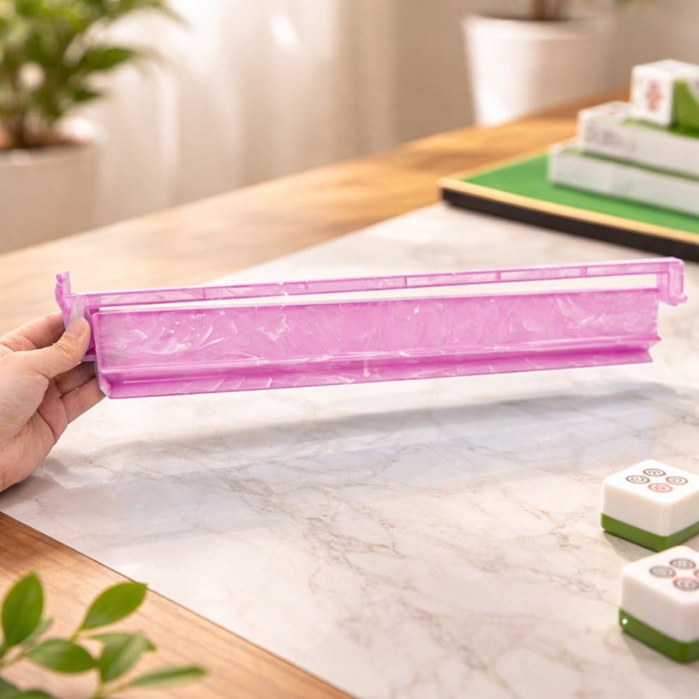 Set di 4 Supporti per Tessere Mahjong con Spingitori, Supporti per Tessere Mahjong, Supporto E Spingitore per Tessere, Accessori per Il Gioco del Mahjong