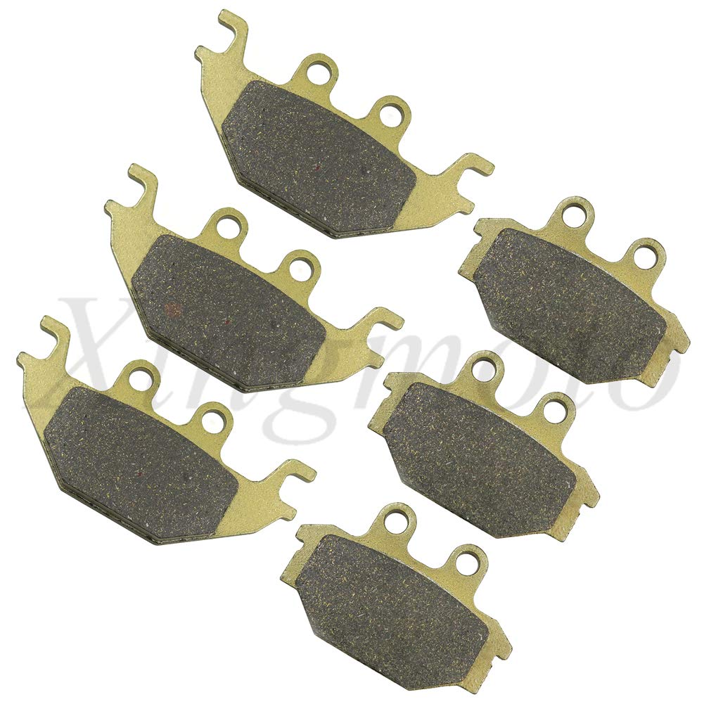 XingmotoNBX- （FA377） Replacement of Front Rear Brake Pads For Compatible with Kawasaki KVF 300 CCF CDF CEF CFF CGF CHF 2X4 Brute Force 2012-2017 /