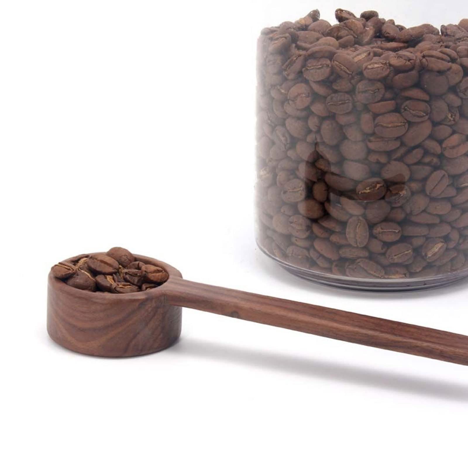 Cs Łyżki Kuchenne Orzech Drewniana Łyżka Miernicza Łyżka Do Kawy Ziarna Bar Kuchnia Domowe Narzędzie Do Pieczenia Miarka Narzędzia Pomiarowe Do Kuchni，Short-One Size