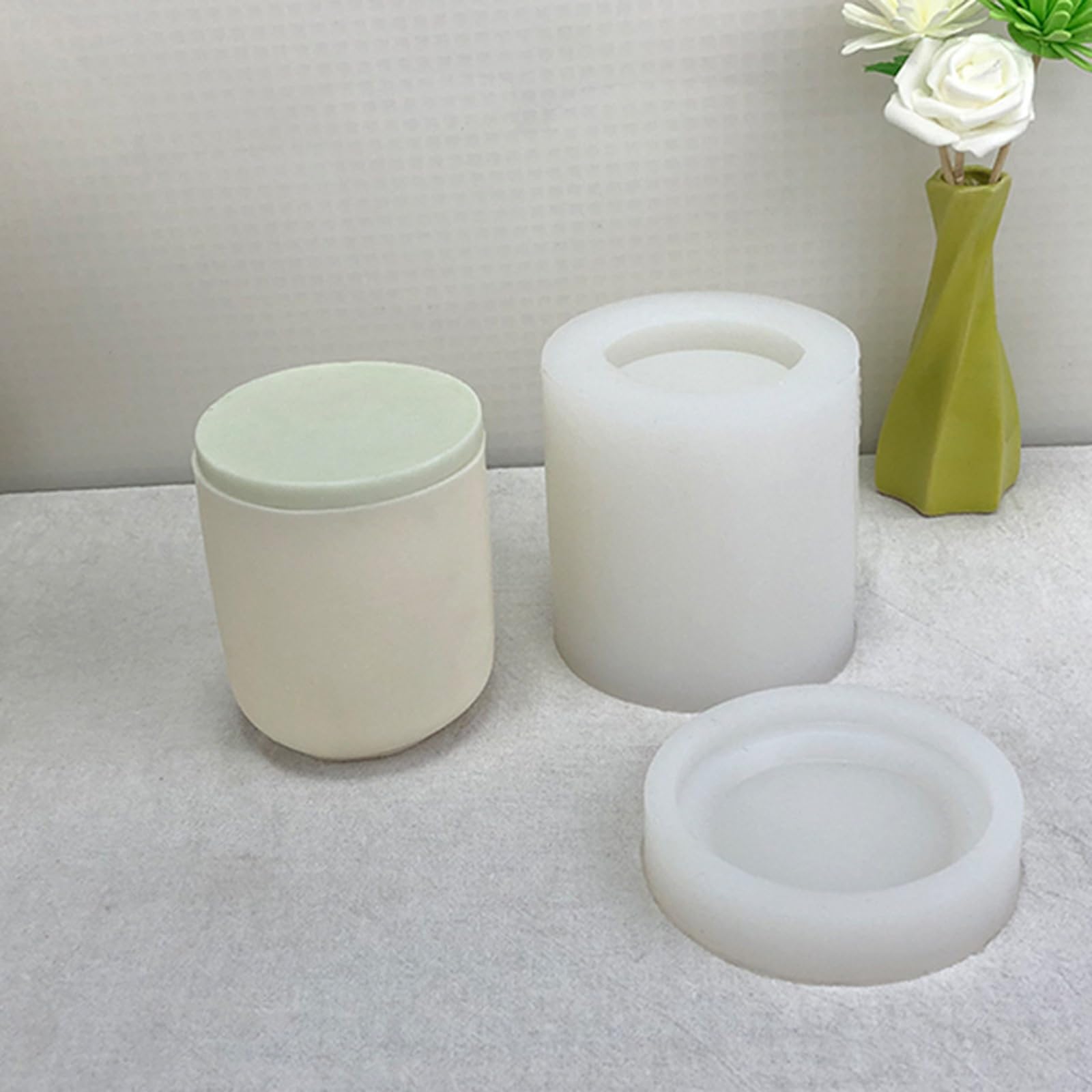 Moules cylindriques en silicone 3D faits à la main pour décoration de cadeaux