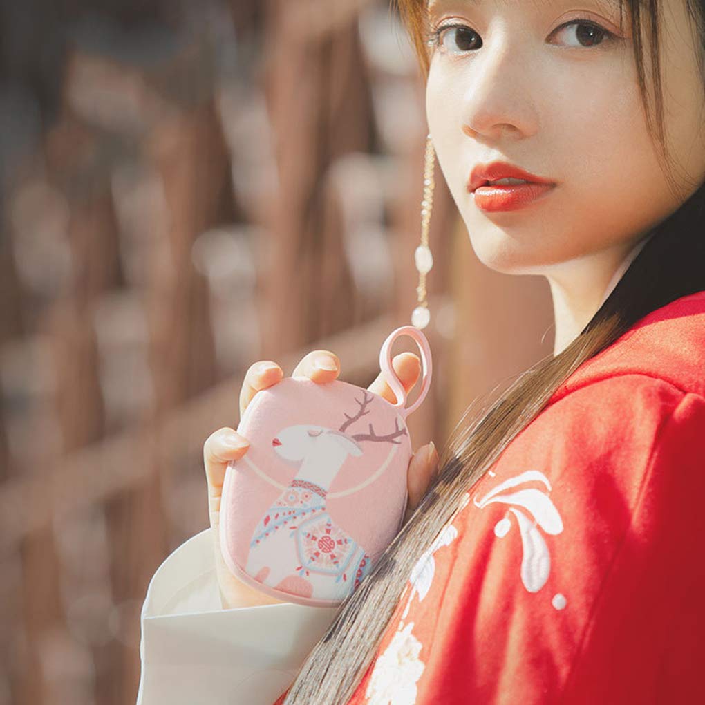 Palace Culture Scaldamani USB Scaldamani Portatile Elettrico Power Bank in Inverno Scaldamani tascabili Ricaricabili Regali Power Bank Pink