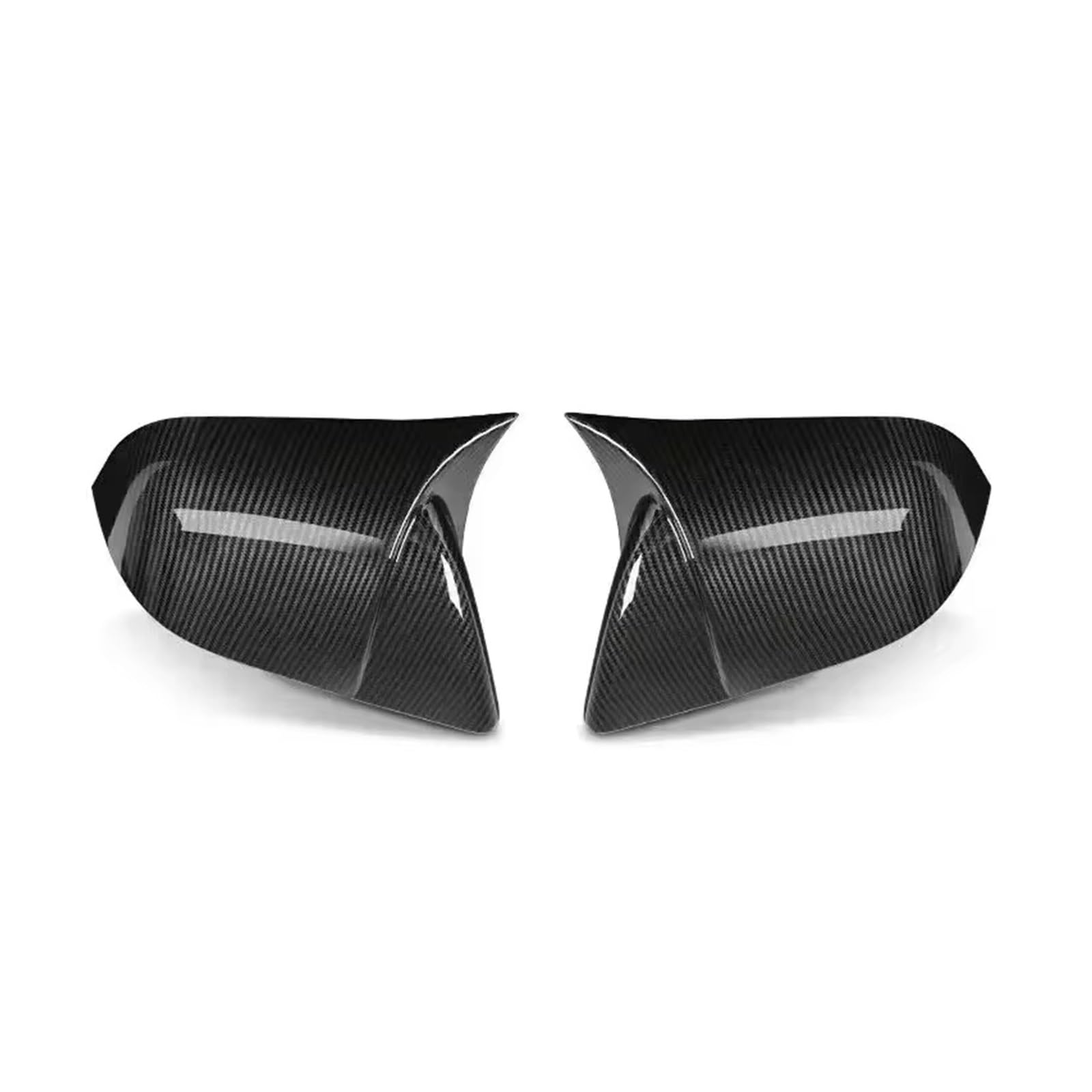 Calotte specchietti Per Tesla Per Model Y 3 Calotta Dello Specchietto Retrovisore Laterale Con Motivo In Fibra Di Carbonio, Nero Lucido(Carbon)