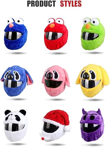 Miniatura 5 de Funda para casco de motocicleta de cara completa, fácil de instalar, tapa antipolvo, casco de motocicleta, paseos divertidos, juego de felpa