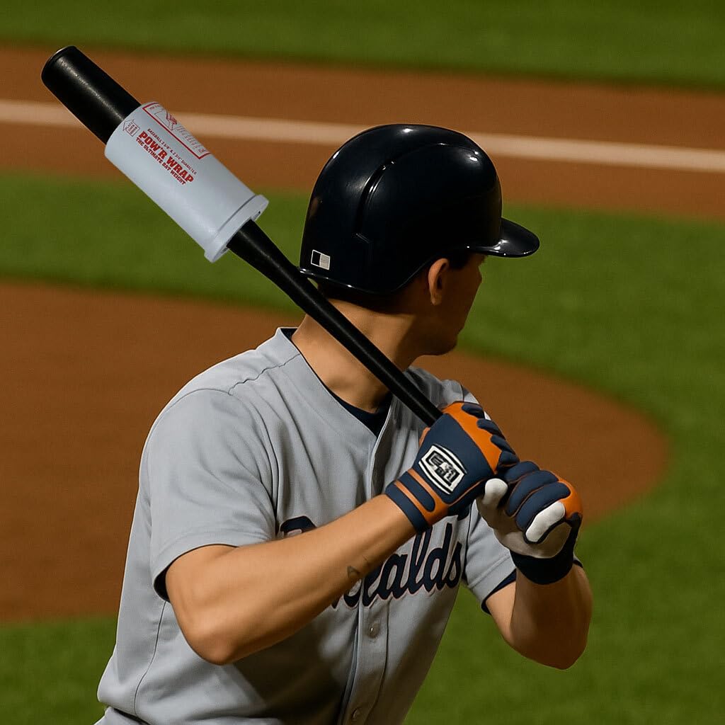 Pow 'r Wrap Bat Gewicht für Baseball, 24 Flüssigunzen, weiß