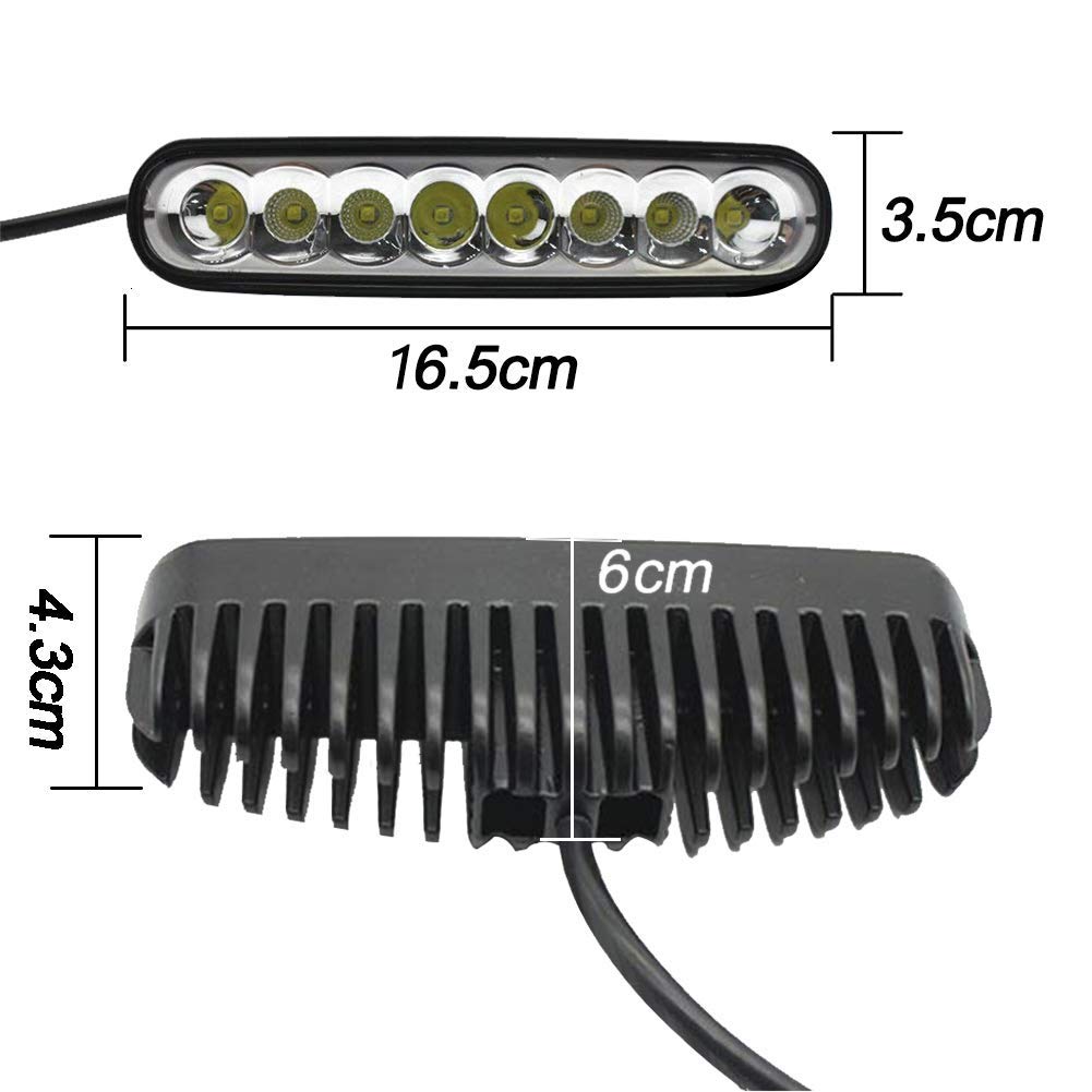 Amazon.co.jp: X-STYLE 40W LED作業灯 広角 狭角 兼用 一体型 LED