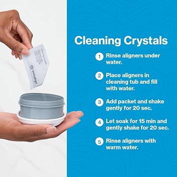 INVISALIGN Cleaning Crystals | Aligner and Retainer Cleaner | 50 Packets