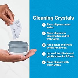 INVISALIGN Cleaning Crystals for Clear Aligners and Retainers, (50 Packets)