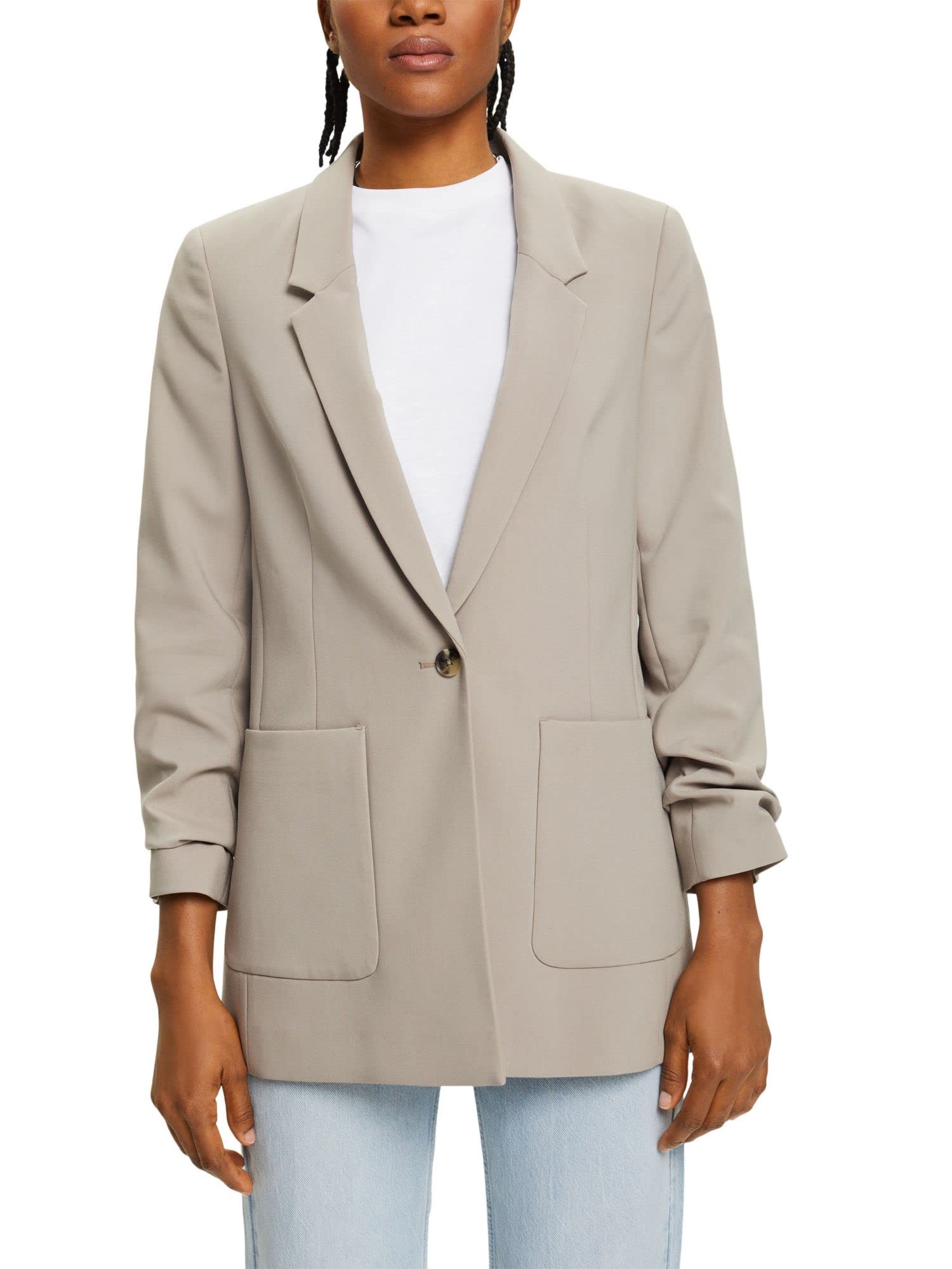 ESPRIT Damen Blazer – Klassischer Schnitt, Mit Innenfutter & Knopfmanschetten