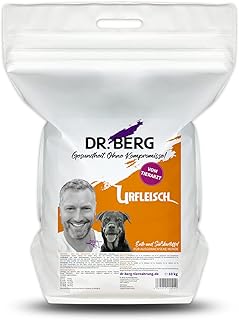 Dr. Berg URFLEISCH Ente & Süßkartoffel - Getreidefreies, hypoallergenes Hundefutter - Trockenfutter mit viel FRISCHFLEISCH - extra verträglich und lecker durch natürliche Zutaten (10 kg) product image